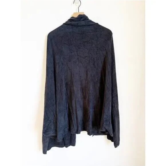 Barefoot Dreams Cozychic Ultra Lite Black Blanket Wrap Soft Loungewear S-M NWT - Picture 6 of 6
